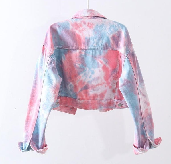 The Raglan Oversized Jean Jacket: Tie-Dyed Edition