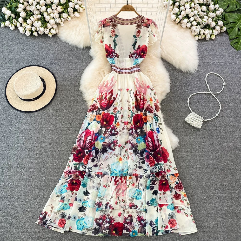 Mary Floral Maxi Dress