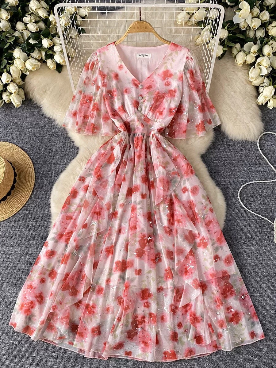 Sophie Floral Midi Dress