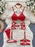 Orange lingerie set for women