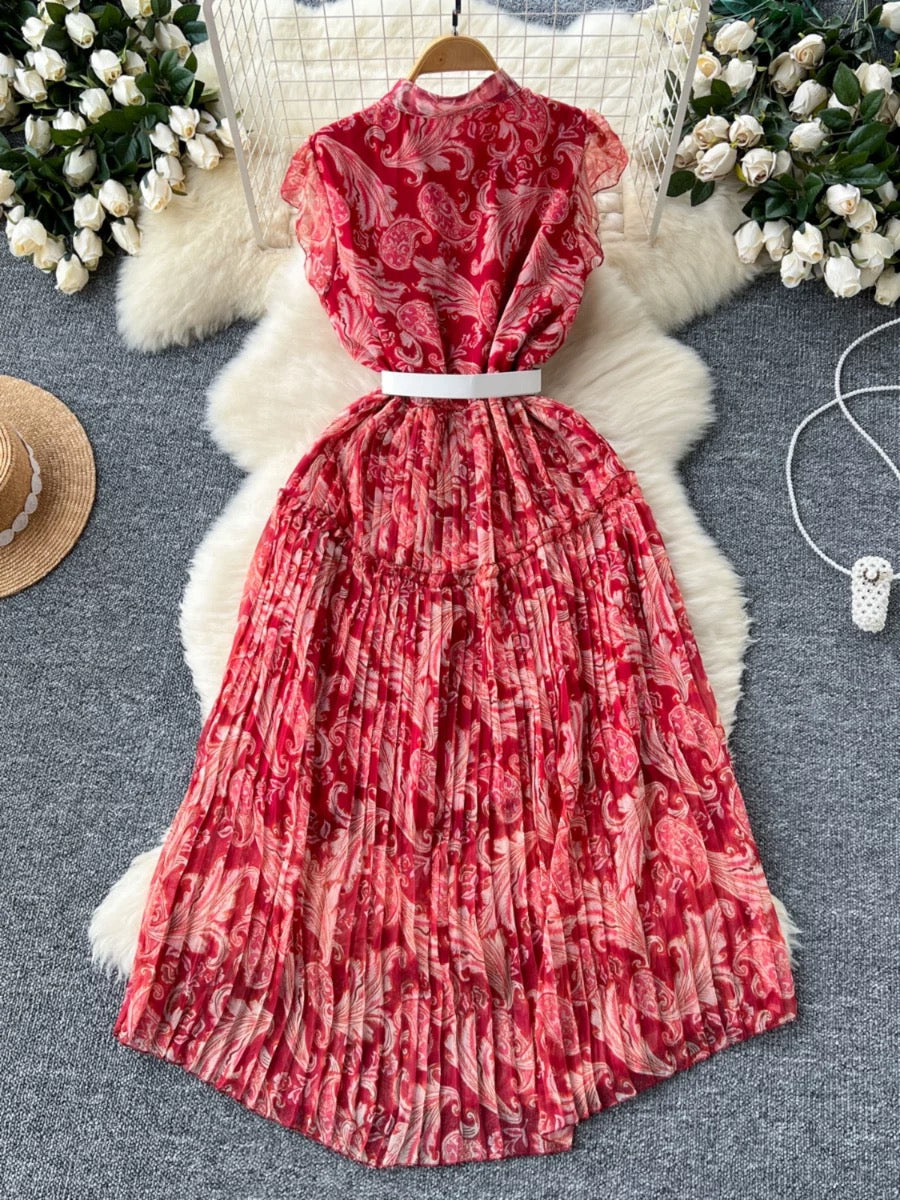 Red beachy dress